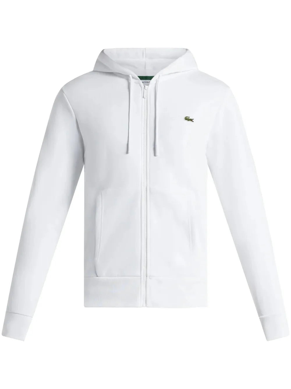 appliqué-logo zip-up hoodie