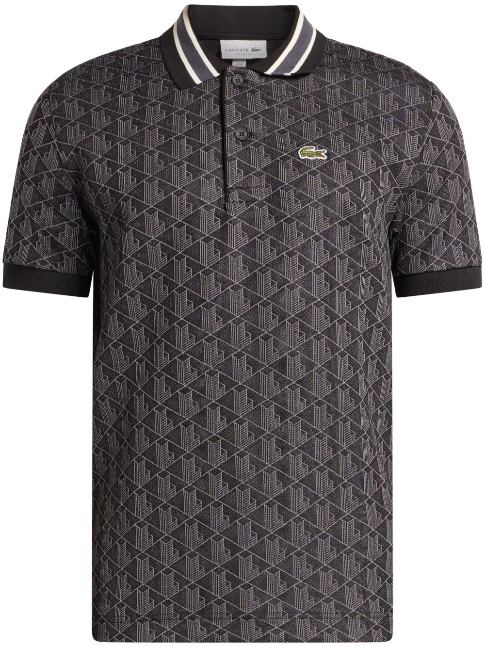 Monogram-jacquard polo shirt