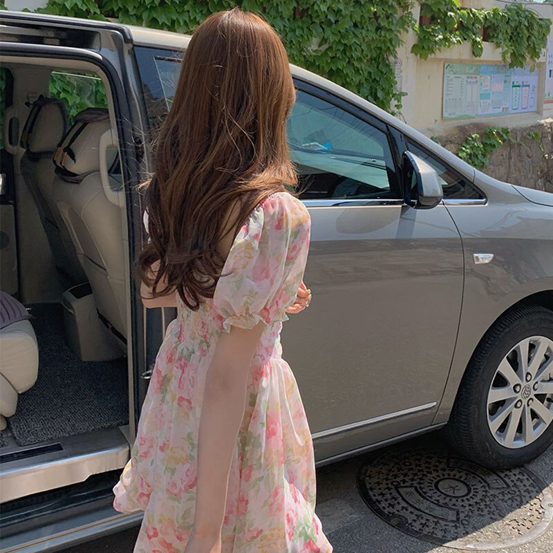 Floral Off-The-Shoulder Dress