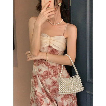 Floral Chiffon Midi Dress