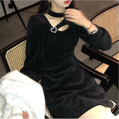 Mini Dress With Heart Detail