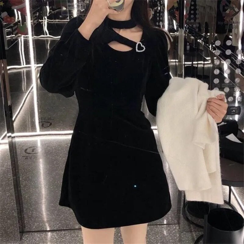 Mini Dress With Heart Detail