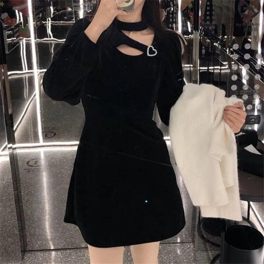 Mini Dress With Heart Detail