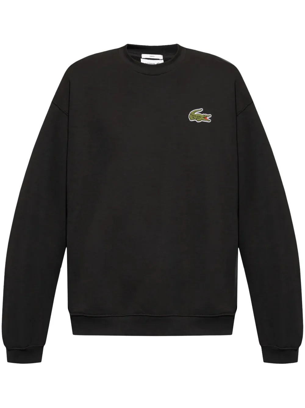 badge fleece sweatshirt