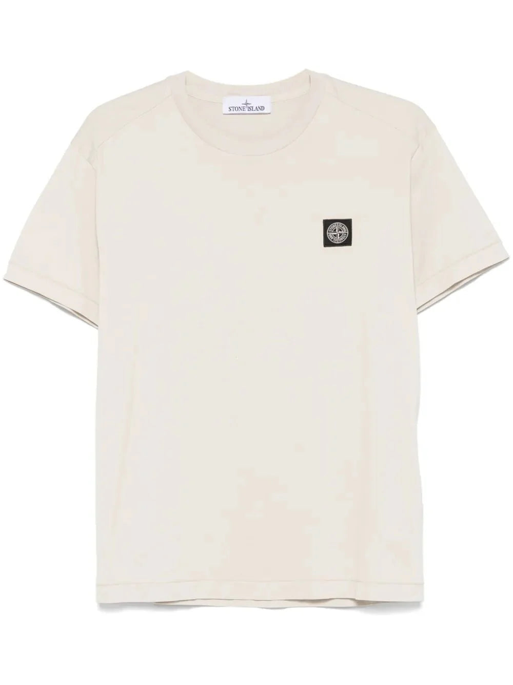 Compass-patch cotton T-shirt