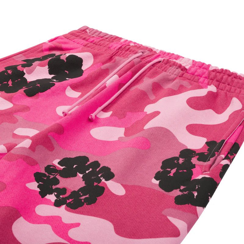DENIM TEARS JOGGERS PINK CAMO COTTON WREATH