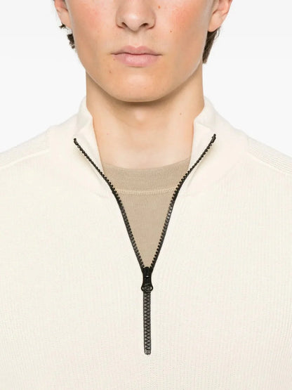 fine-ribbed sweater