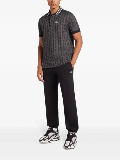 Monogram-jacquard polo shirt