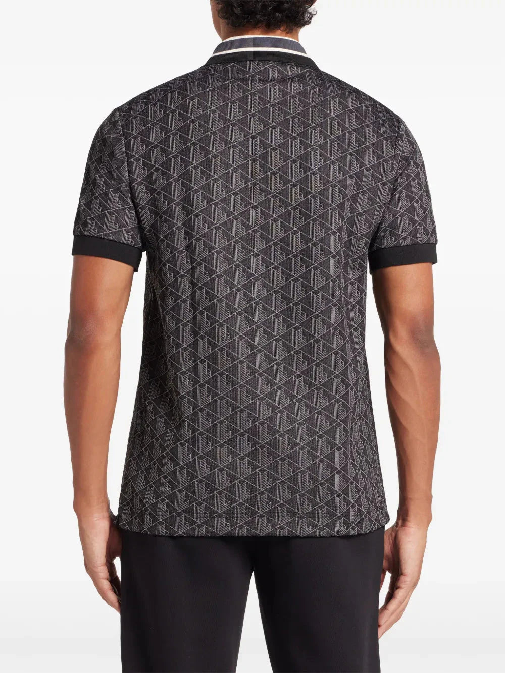 Monogram-jacquard polo shirt