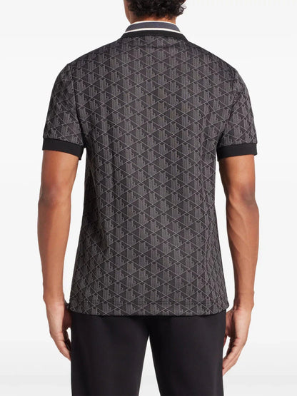 Monogram-jacquard polo shirt