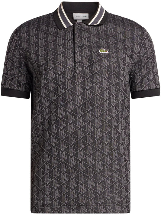 Monogram-jacquard polo shirt