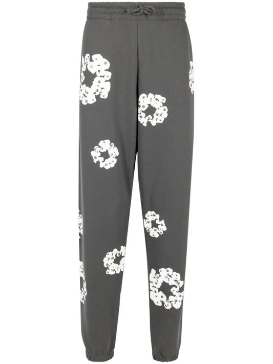 pantalon de jogging à logo strassé