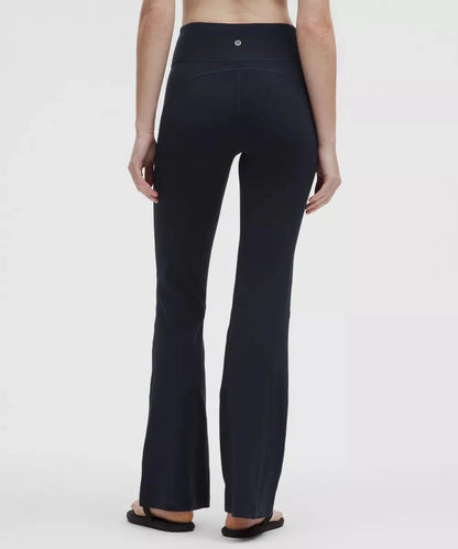 Pantalon Groove évasé taille haute en Nulu Standard