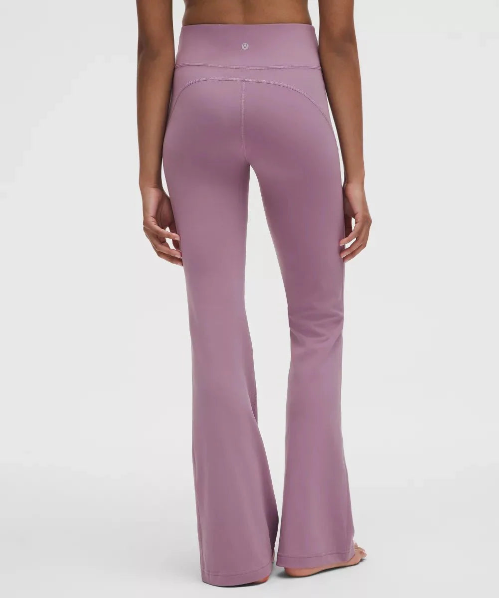 Pantalon Groove évasé taille haute en Nulu Standard