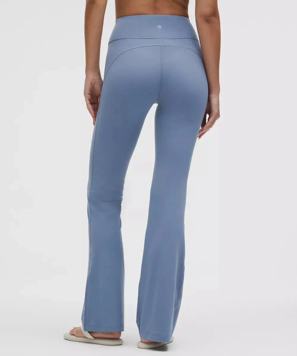 Pantalon Groove évasé taille haute en Nulu Standard
