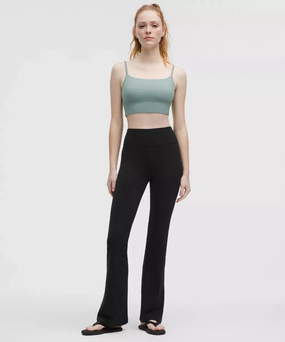 Pantalon Groove évasé taille haute en Nulu Standard