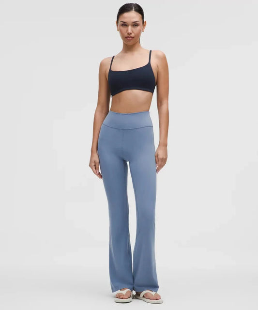 Pantalon Groove évasé taille haute en Nulu Standard