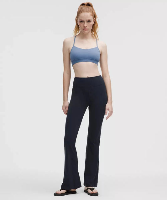 Pantalon Groove évasé taille haute en Nulu Standard