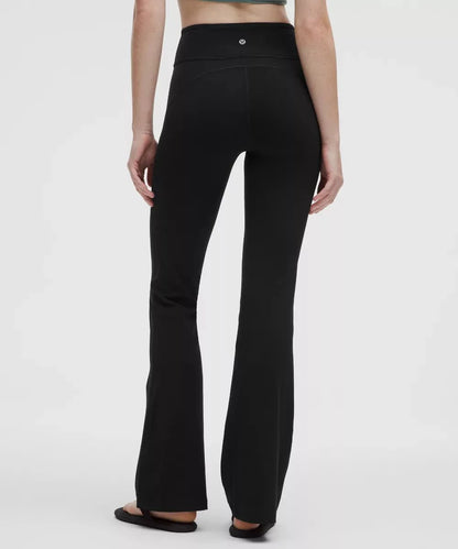 Pantalon Groove évasé taille haute en Nulu Standard