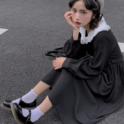 Button-Down Midi Dress With Collar