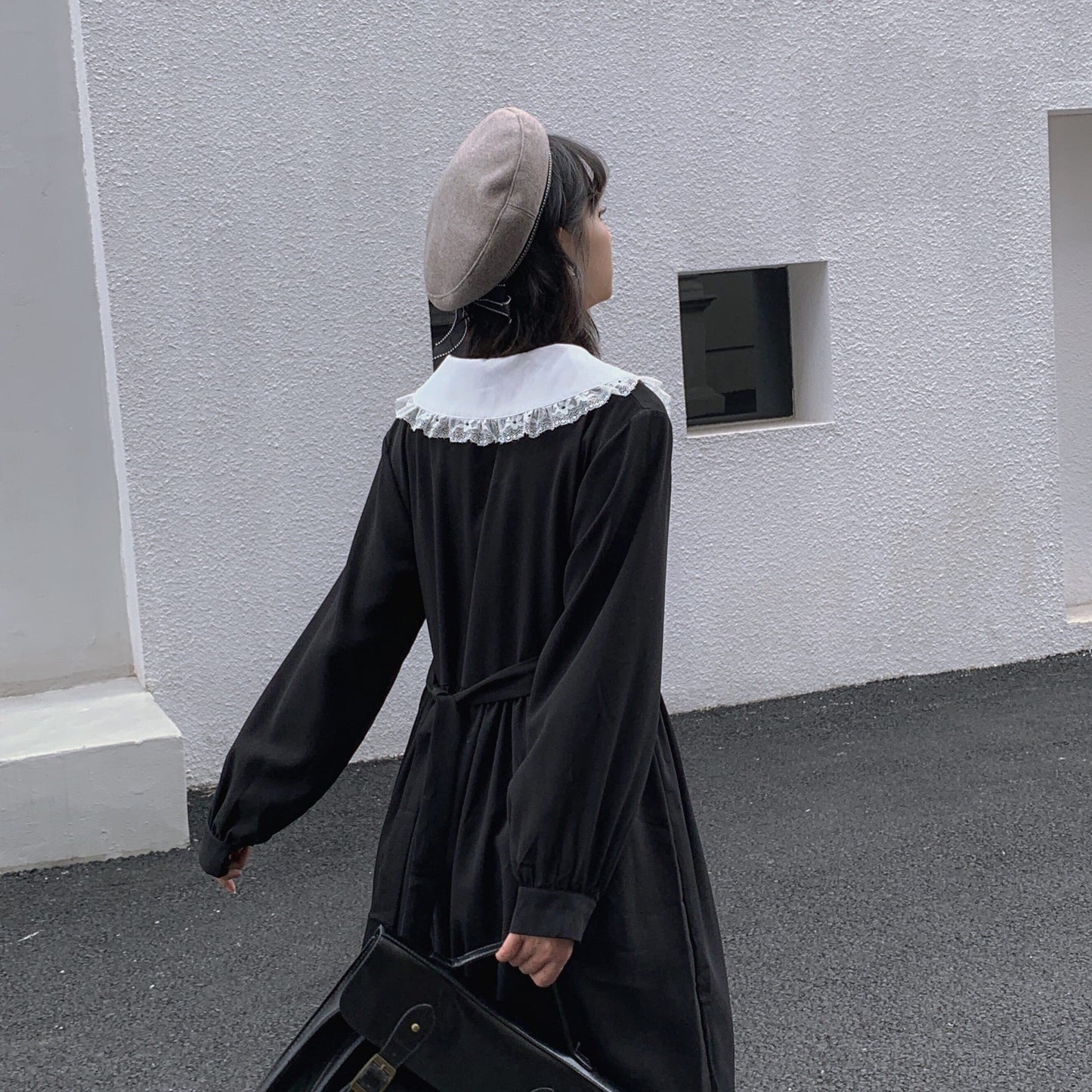 Button-Down Midi Dress With Collar