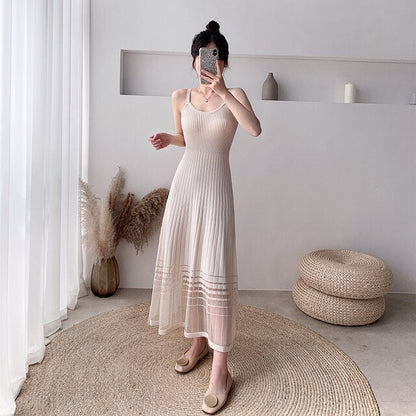 Ribbed Spaghetti Strap Dress