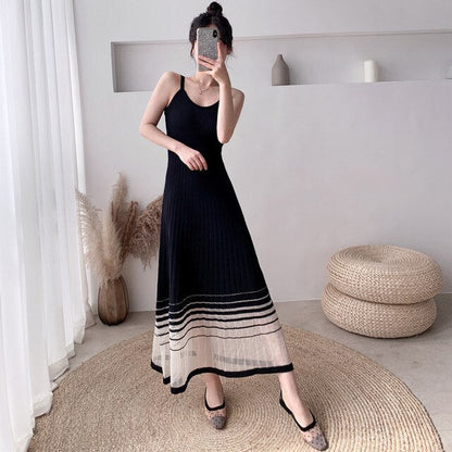 Ribbed Spaghetti Strap Dress