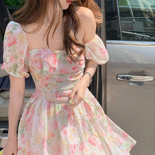 Floral Off-The-Shoulder Dress