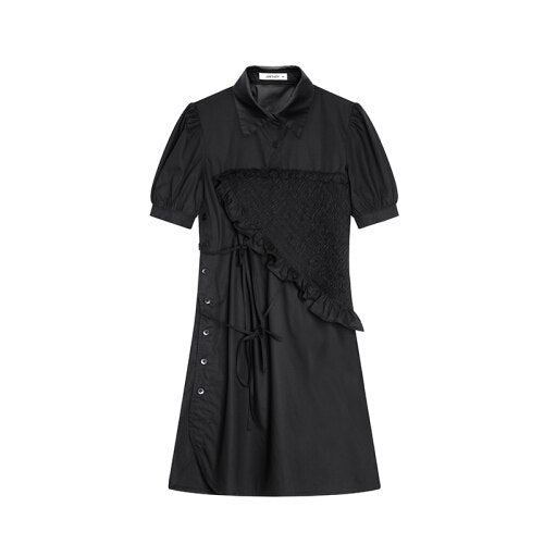 A-Line Mini Dress With Ruffle Details