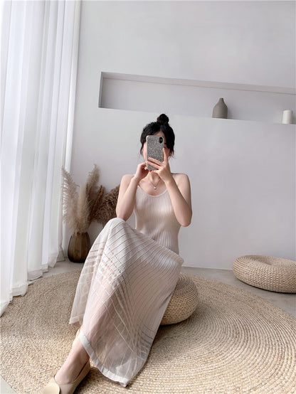 Ribbed Spaghetti Strap Dress