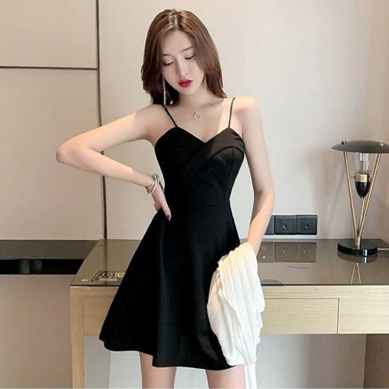 Backless Spaghetti Strap Dress