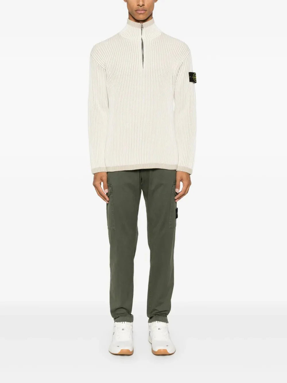 pull en maille nervurée
