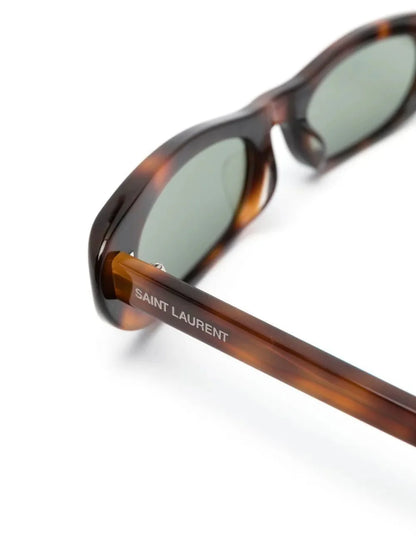 Saint Laurent Eyewear lunettes de soleil SL557 à effet écailles de tortue