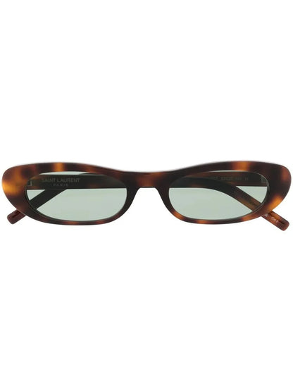 Saint Laurent Eyewear lunettes de soleil SL557 à effet écailles de tortue